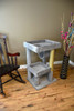 New Cat Condos Premier Cat Lounger for Big Cats in gray