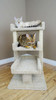 New Cat Condos Premier Triple Cat Perch in Beige front view