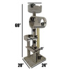 New Cat Condos Deluxe Cat Tower -Measurements