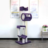 New Cat Condos Deluxe Cat Tower-Purple