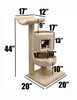 Premier Cat Bungalow Cat Tree Measurements