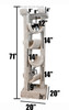 Premier Solid Wood 6-foot Skyscraper Cat Tree measurements