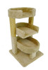 New Cat Condos Round 33 inch Triple Cat Perch-Beige