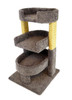 New Cat Condos Round 33 inch Triple Cat Perch-Gray