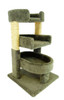 New Cat Condos Round 33 inch Triple Cat Perch-Green