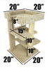 New Cat Condos 3 level 33 inch Cat Tree Measurements