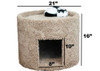 New Cat Condos X-Large Carpeted Cat Bed and House Measurements