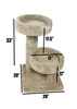 Prestige Cat Trees Solid Wood Large Cat Sleeper measurements