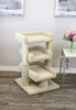 Prestige Cat Trees Solid Wood Large Triple Cat Perch in Beige