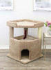 Prestige Cat Trees Solid Wood Condo Mansion in brown