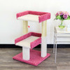 New Cat Condos Large Playful Cat Perch-Pink and White