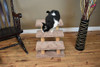 New Cat Condos Wood Constructed Large Pet Stairs for Cats and Dogs in brown carpet with cat