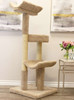 Prestige Cat Trees Solid Wood Double Scratching Post Cat Tower-Brown