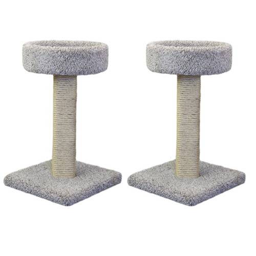 Gymax 66'' Tall Cat Tree W/2 Condos Sisal Scratching Posts Plush Perch Hammock Basket Dark Gray
