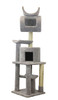 New Cat Condos 6 Foot Tall Playstation Cat Tower -Gray