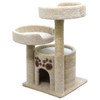 Premier Double Perch Solid Wood Cat Condo-Beige