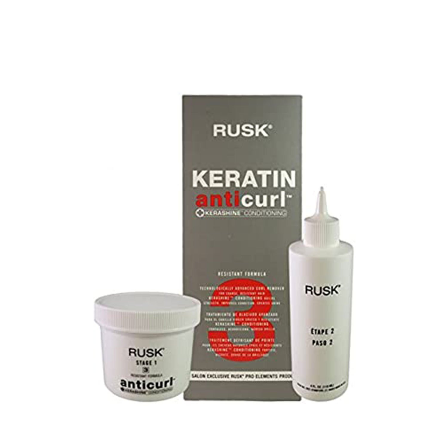 Rusk Keratin Anti Curl + Kerashine Conditioning number 3