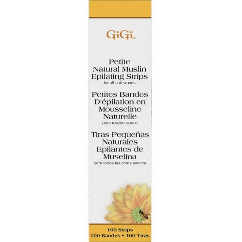 GiGi Muslin Strips Petite .75 x 4.5" 100/PK (Natural)