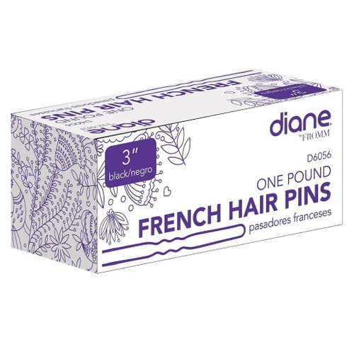 Diane One Pound French Hair Pins Black - 3" #D6056