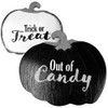 trick or treat and out of candy artwork for custom halloween sign