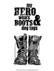 my hero wears combat boots and dog tags free svg ikonart stencil