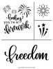 fireworks and freedom free svg ikonart custom stencil making kit