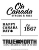 oh canada strong and free canada day svg ikonart stencil kit