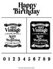 happy birthday 1982 vintage wine label free svg ikonart stencil