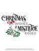 christmas wishes mistletoe kisses free svg ikonart stencil kit