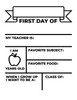 first day of school chalkboard sign ikonart stencil