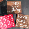 love you more wood shelf sitter signs free svg ikonart stencil