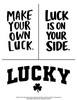 make your own luck is on your side lucky free svg for ikonart