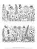 flower garden hedgehog free svg for ikonart stencil