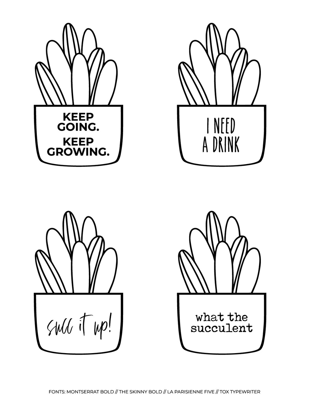 Succulent Plants Free SVG | Ikonart Stencil succulent-plants-free-svg-ikonart-stencil