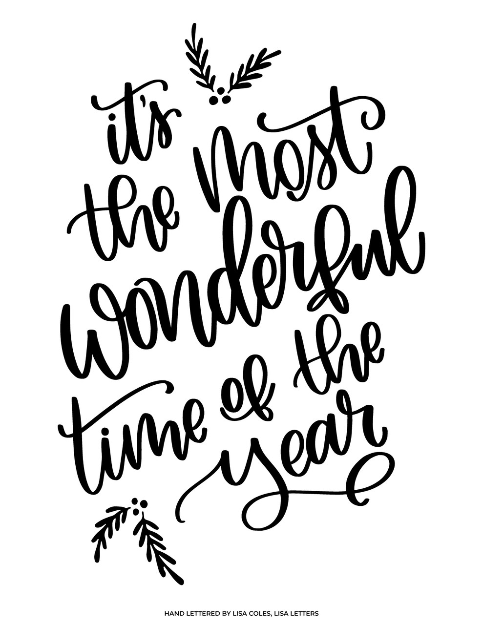Wonderful Time of the Year SVG | Ikonart Stencil