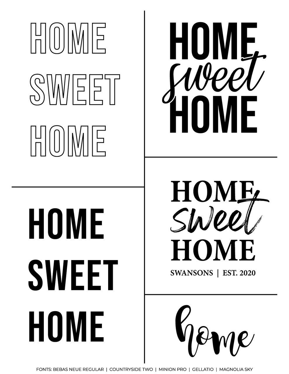 Home Sweet Home SVG | Ikonart Stencil home-sweet-home-svg-ikonart-stencil
