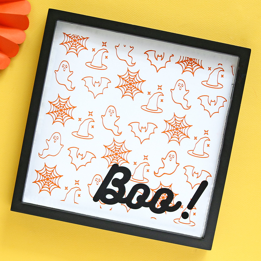 Halloween Boo Free SVG | Ikonart Stencil