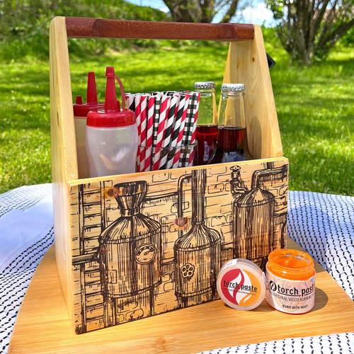 Torch paste wood burning ikonart stencil