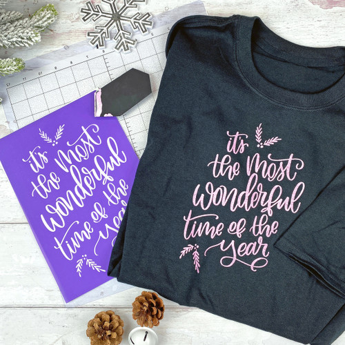 the most wonderful time of the year free svg file for ikonart stencil