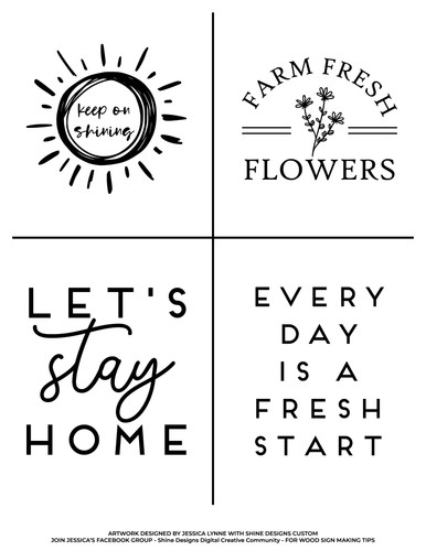 shine designs wood signs let stay home keep on shining free svg ikonart stencil