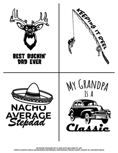 best buckin dad fathers day free svg ikonart stencil