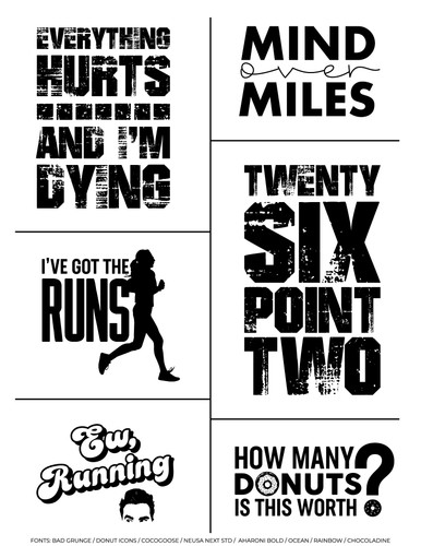 marathon running svg files free artwork for ikonart stencil maker