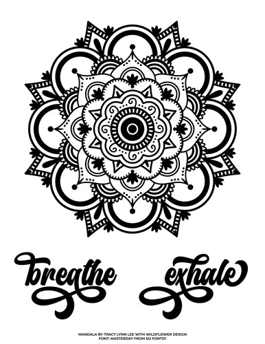 breathe exhale mandala free svg ikonart stencil