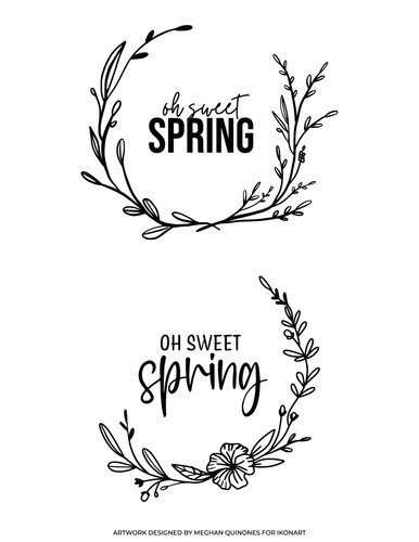 oh sweet spring floral wreath free svg for ikonart stencils 
