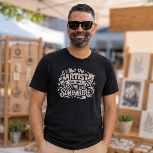craft market booth free tshirt design not the artist