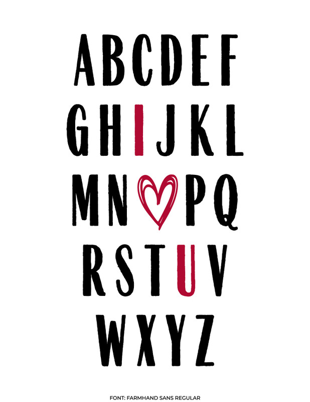 i love you alphabet free svg for ikonart custom stencil kit