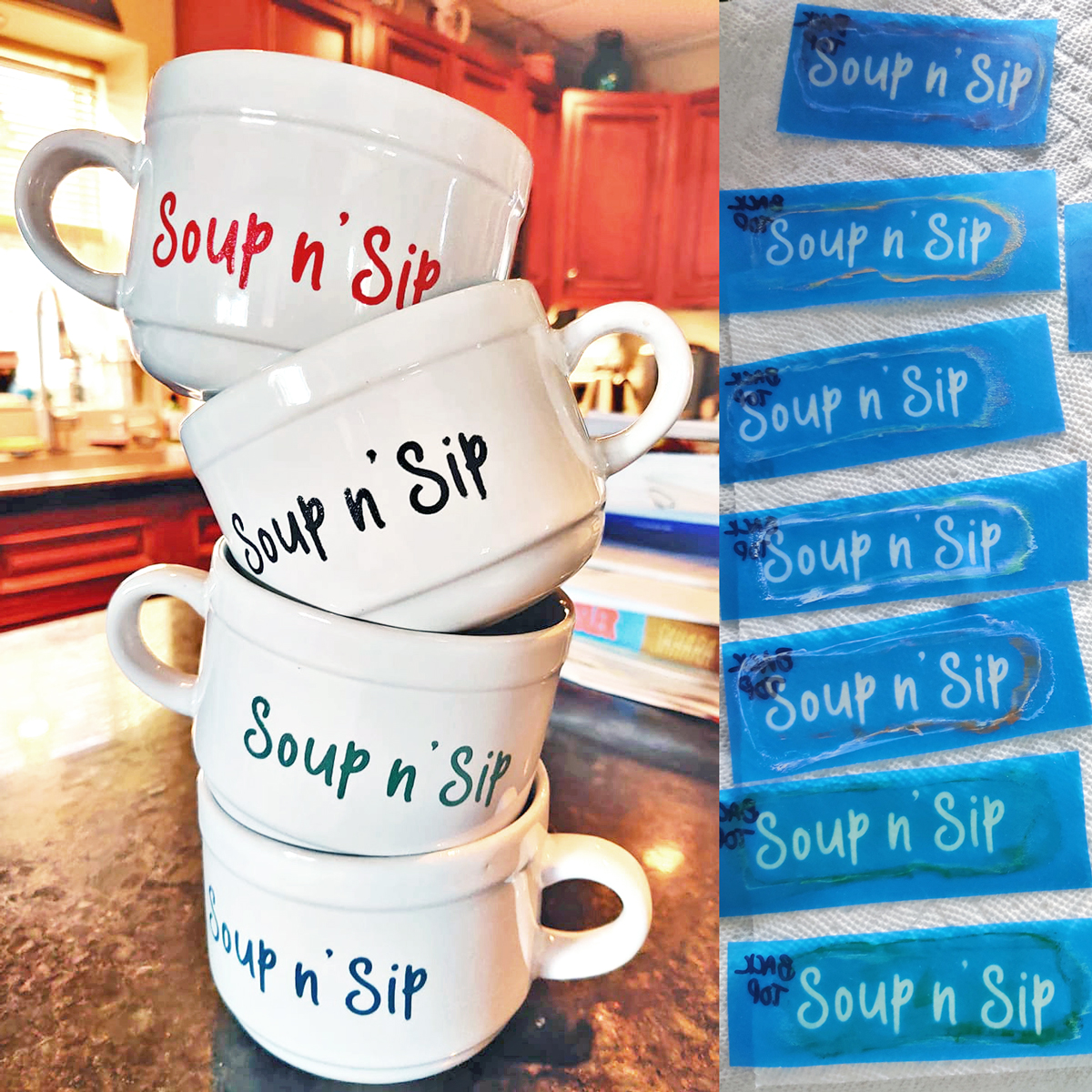 How To Stencil On Ceramic with Ikonart