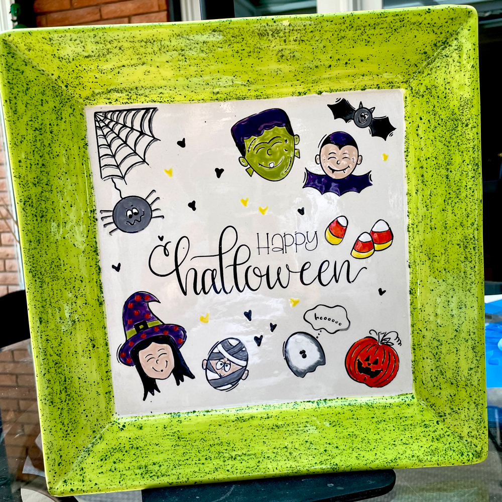 Customize Ceramic Bisque Pieces with Ikonart Stencils