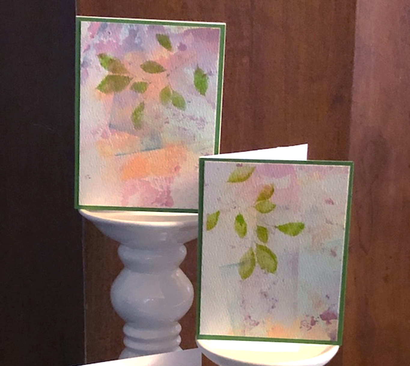 Unique Stenciled Cards with Ikonart