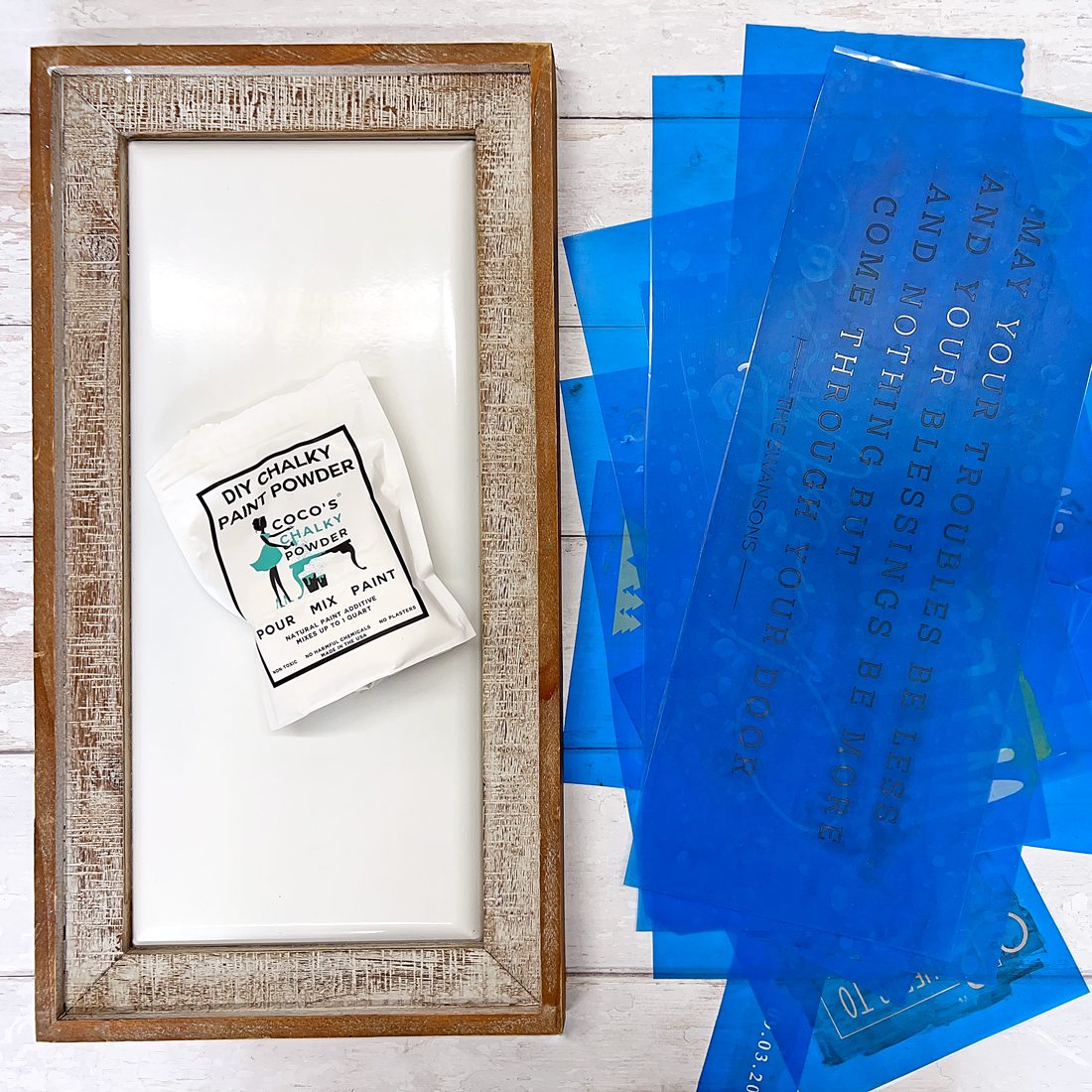 12 Ikonart Projects on 1 Sign with DIY Chalk Paste